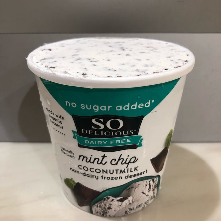 photo of So Delicious Dairy Free Mint Chip Coconut Milk (No Sugar Added) shared by @r3ddrag0n on  16 Oct 2021 - review