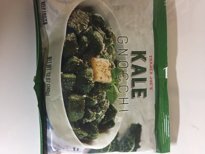photo of Trader Joe's Kale gnocchi shared by @dlouhyveg on  01 Jan 2021 - review
