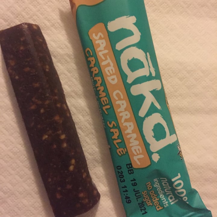 photo of Nākd. Salted Caramel shared by @bigvegantheory on  25 Oct 2020 - review
