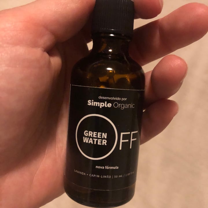 review photo of Simple Organic Green Water Off Lavanda E Erva Cidreira shared by @tatiellystorel on 01 Nov 2022 - review