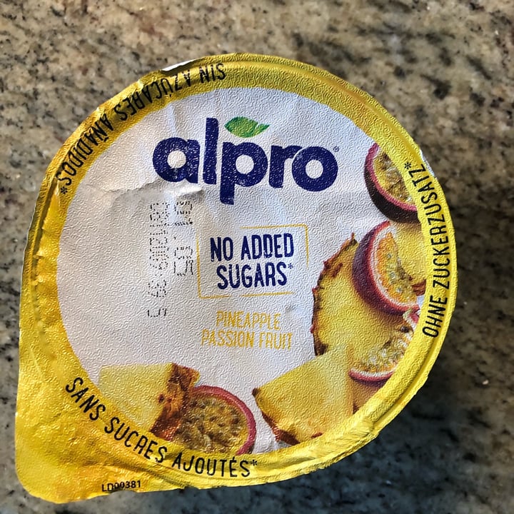 photo of Alpro Pineapple Passion Fruit Yogurt shared by @emmabe on  17 Apr 2022 - review