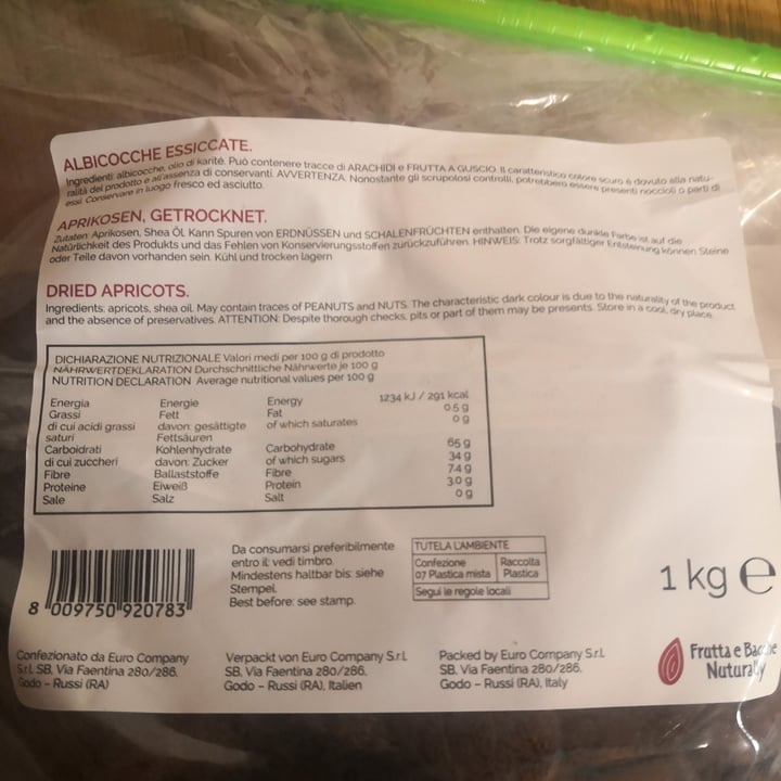 photo of Frutta e Bacche Albicocche essiccate shared by @amicopiaru on  26 Mar 2022 - review