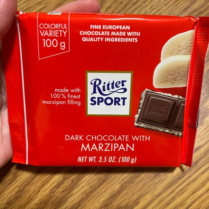 photo of Ritter Sport Marzipan shared by @greenjolene on  21 Dec 2021 - review