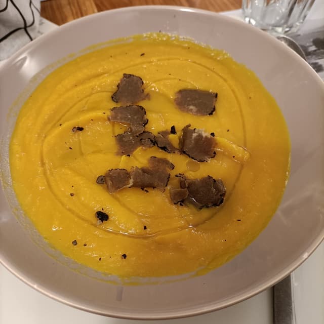 Photo of the dish “Vellutata Di Zucca Con Tartufo”