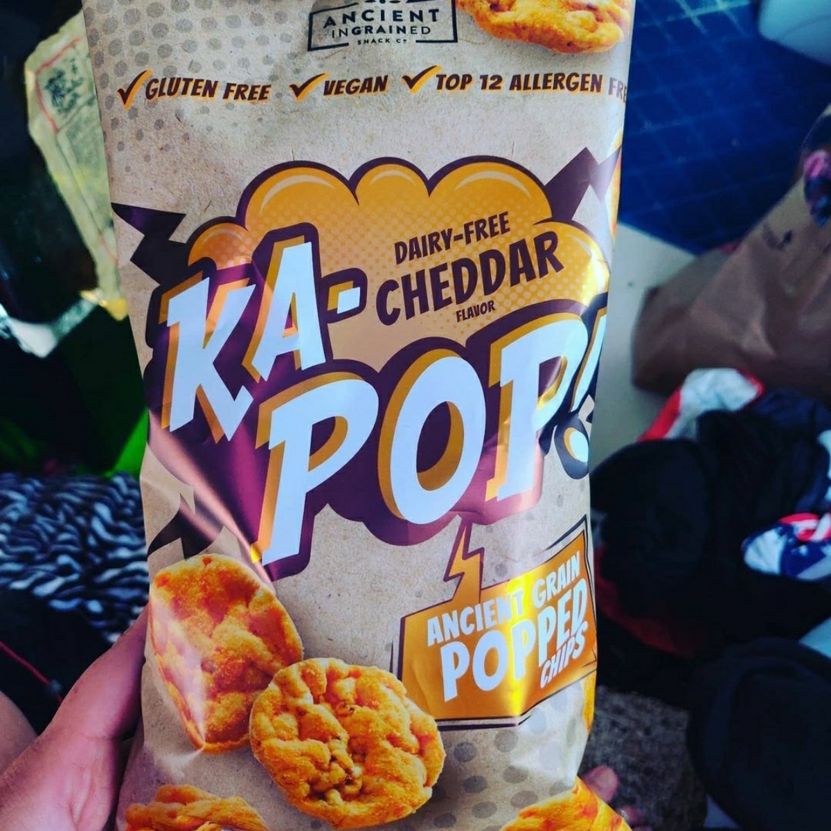 KaPop NonDairy Cheddar Ancient Grain Popped Chips Reviews abillion