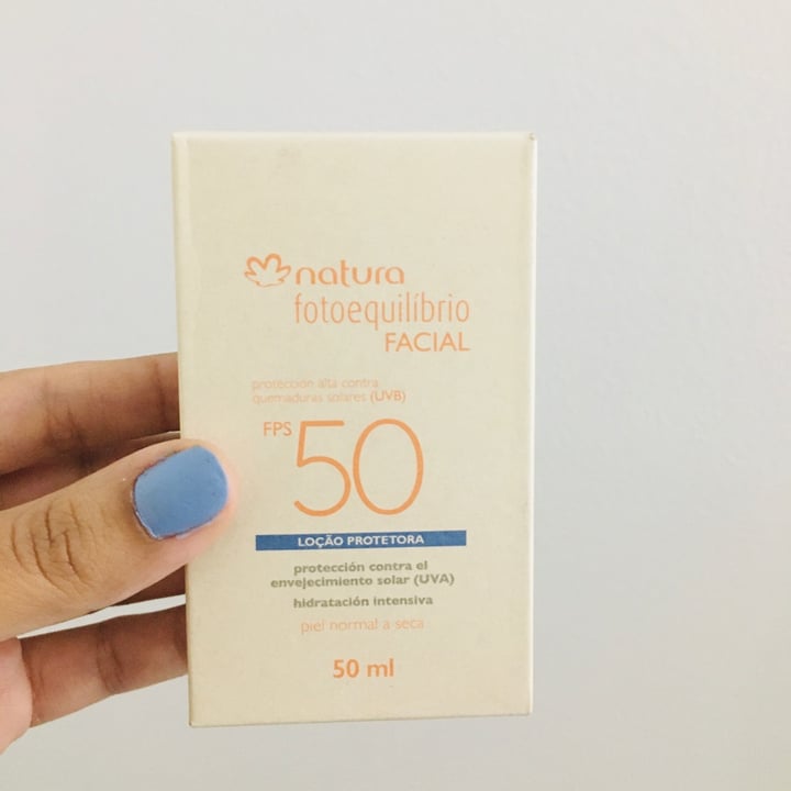 photo of Natura Fotoequilibrio Facial FPS 50 shared by @sofiporti on  07 Dec 2020 - review