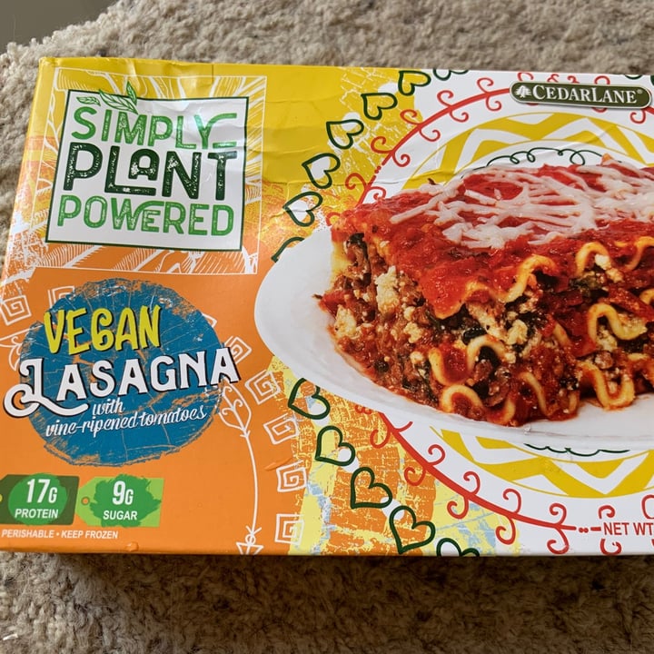 photo of Cedarlane  Vegan Lasagna shared by @allhess on  01 May 2021 - review