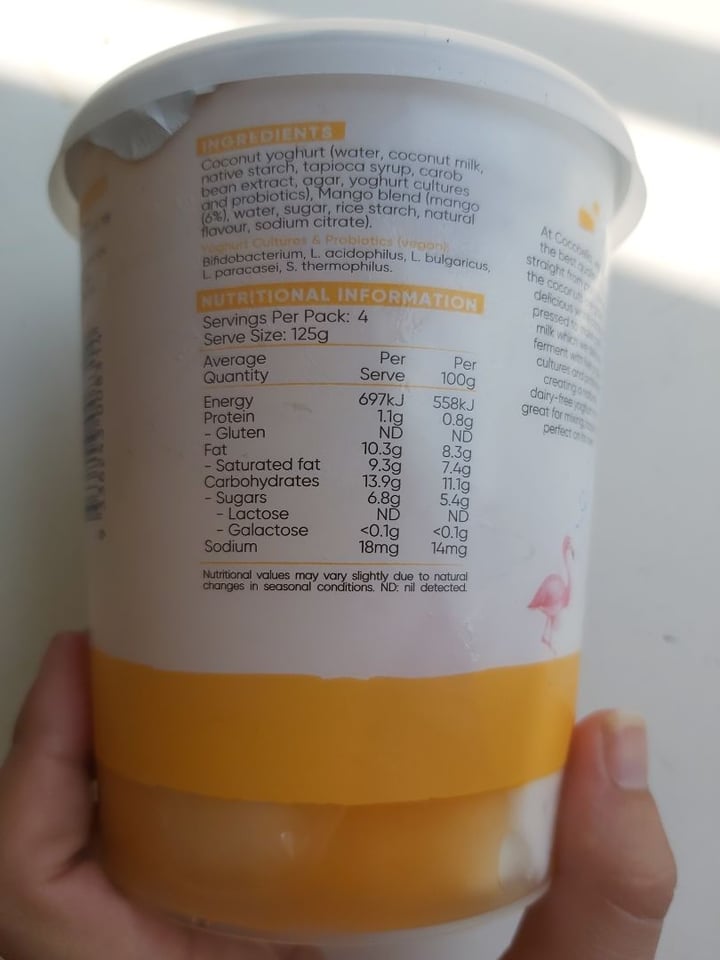 photo of Cocobella Cocobella dairy free coconut yogurt-Mango shared by @carozeta on  28 Dec 2019 - review