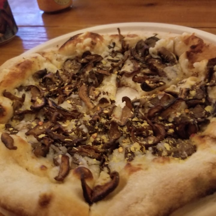 review photo of Humble Wood Fire (Depot Park) "The Funghi" cashew alfredo, thyme, shiitake "bacon," sauteed crimini mushrooms, mozzarella. 🤤😍
TO DIE FOR! shared by @veggie-abby on 30 Apr 2020 - review