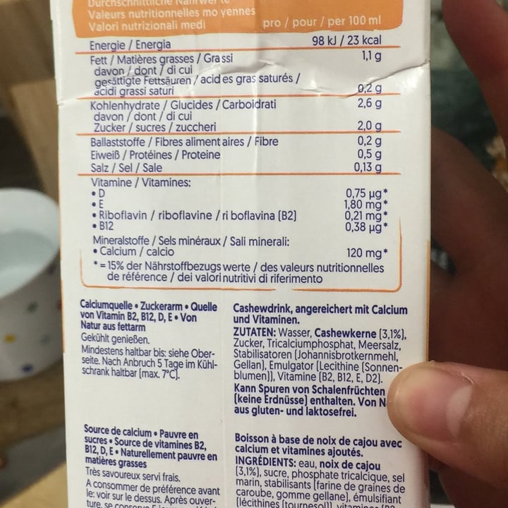 photo of Alpro Cashew Milk shared by @frida on  11 Oct 2020 - review