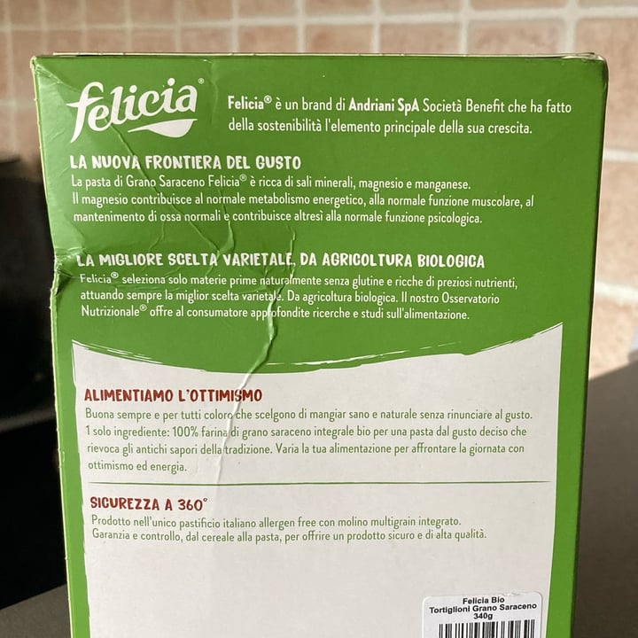 review photo of Felicia Tortiglioni di Grano Saraceno Integrale shared by @simonescampoli on 12 Dec 2022 - review