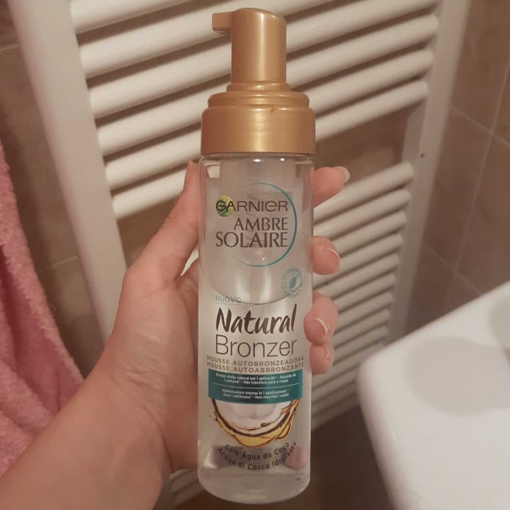 photo of Garnier ambre solaire Natural Bronzer Self Tan Mousse shared by @ale00 on  05 Aug 2022 - review