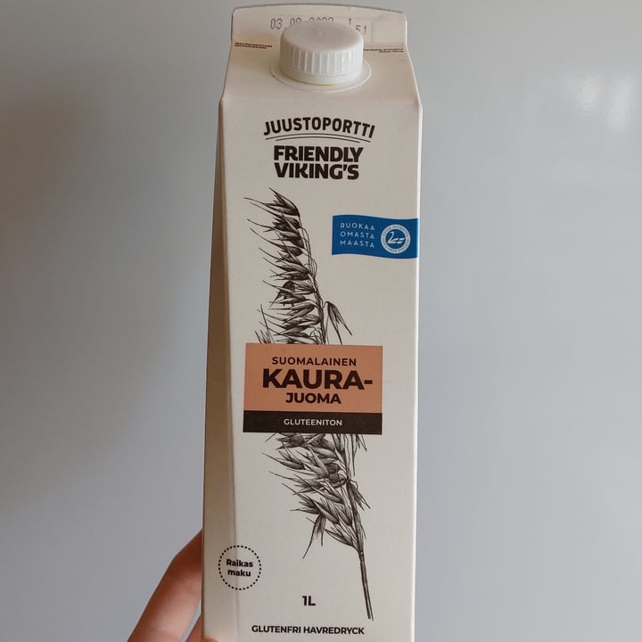 review photo of Juustoportti Friendly viking's kaurajuoma shared by @capybara on 01 Jun 2022 - review