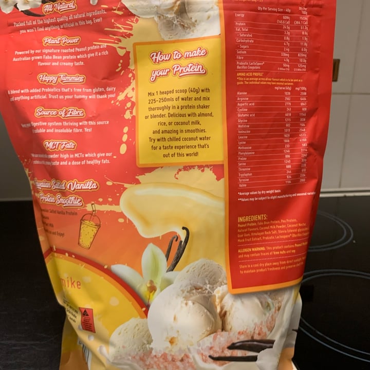 photo of Macro mike Hawaiian Salted Vanilla Plant Protein shared by @naomimk on  25 Oct 2021 - review