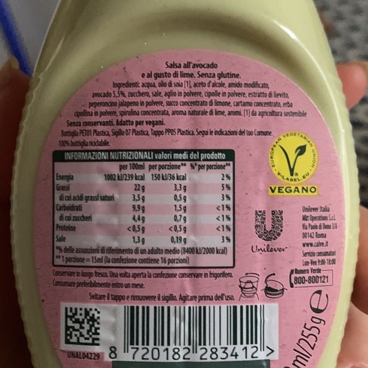 review photo of Calvé Avocado e lime shared by @giadalu on 22 May 2022 - review
