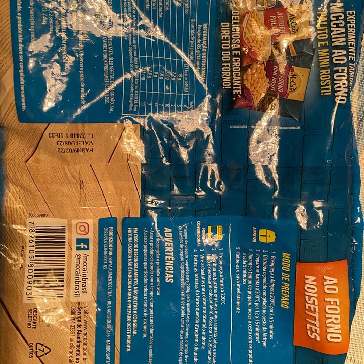 review photo of McCain Ao forno Noisettes shared by @graguapo on 12 May 2022 - review