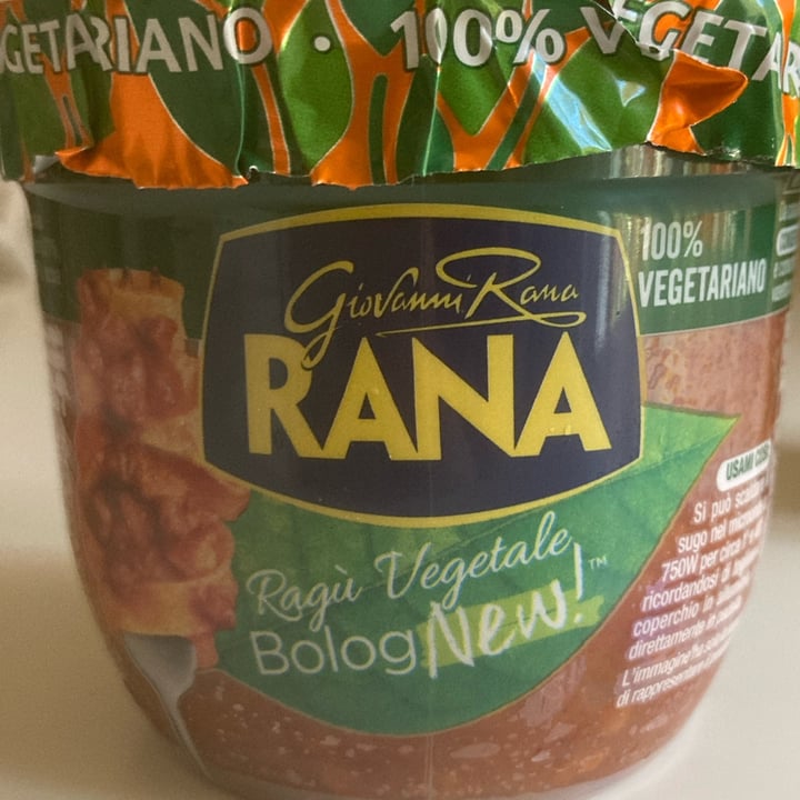 photo of Giovanni Rana Ragù Vegetale Bolognew shared by @giusuveg on  04 Jul 2022 - review