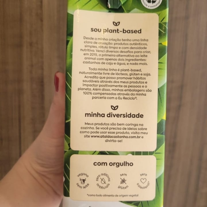 review photo of A Tal da Castanha Leite de amêndoa A Tal da Castanha shared by @msilviamarella on 03 May 2022 - review