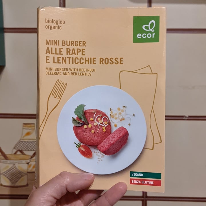 photo of Ecor Mini burger alle rape e lenticchie rosse shared by @eli23 on  25 Apr 2022 - review