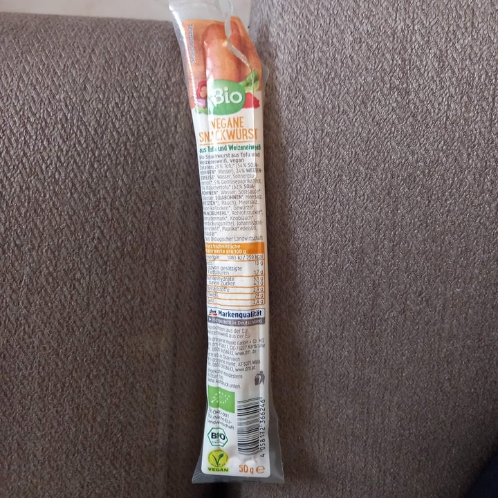 photo of dmBio Vegane Snackwurst shared by @cardax on  15 Oct 2022 - review