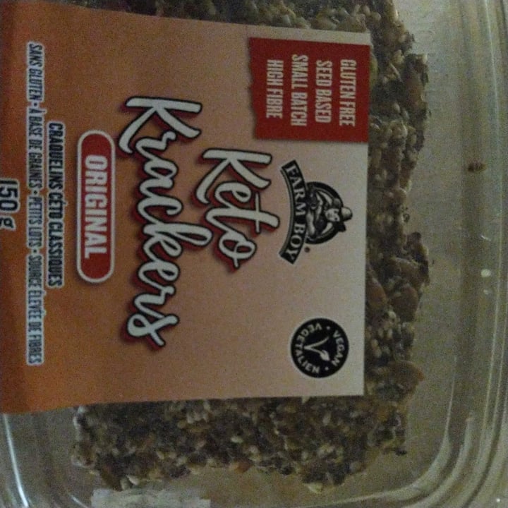 photo of Farm Boy Keto Vegan seed Crackers shared by @rachelbevegan on  26 Jun 2021 - review