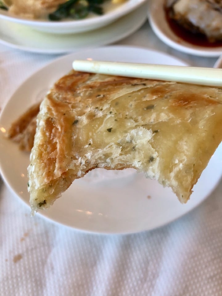 review photo of Grand Harbor Scallion Pancake shared by @veganjingling on 12 Jul 2019 - review
