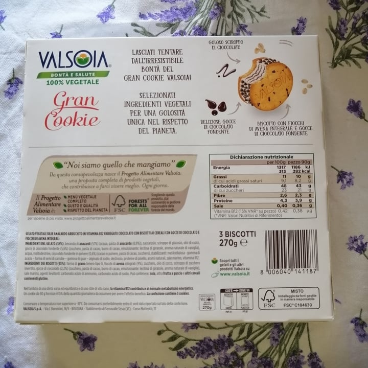 photo of Valsoia Gran cookie shared by @fedefiona02 on  25 Jun 2022 - review