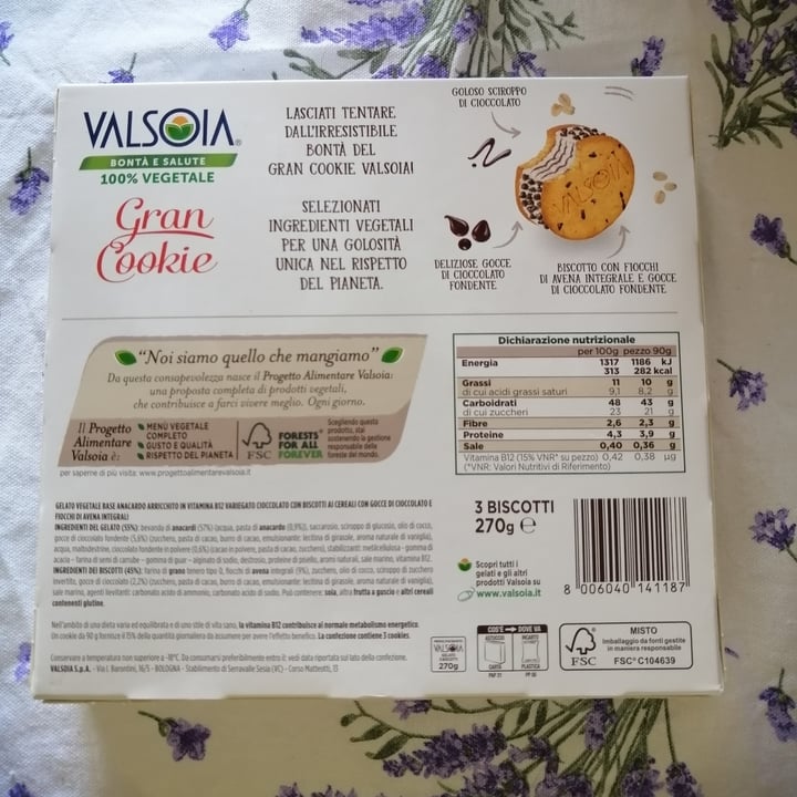 photo of Valsoia Gran Cookie shared by @fedefiona02 on  25 Jun 2022 - review