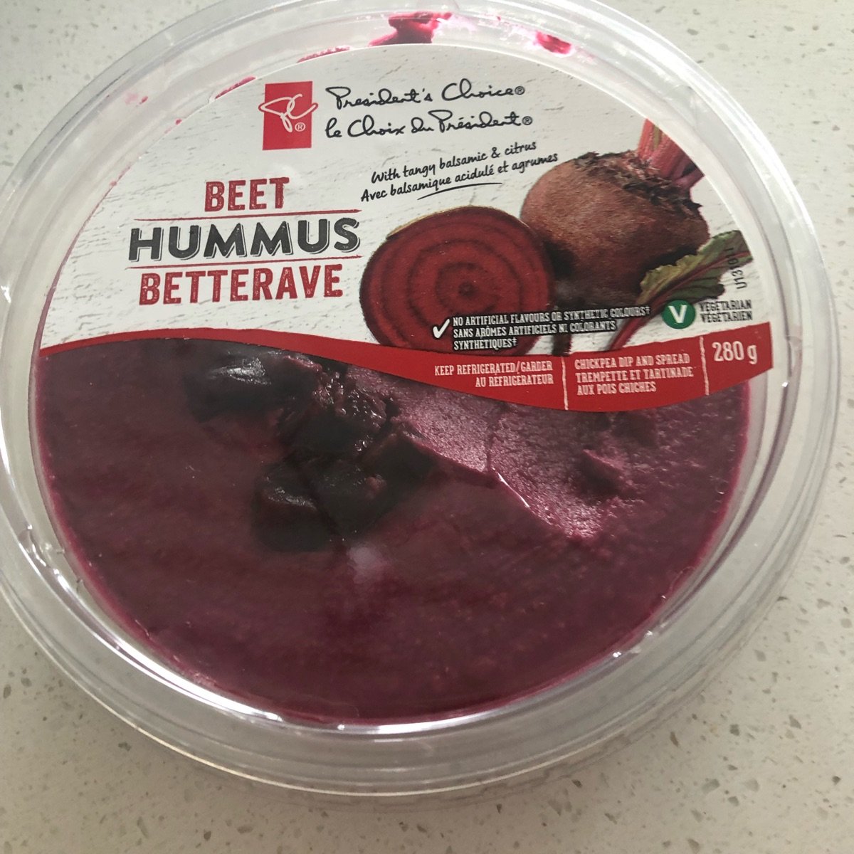PC President’s Choice Beet Hummus Reviews abillion