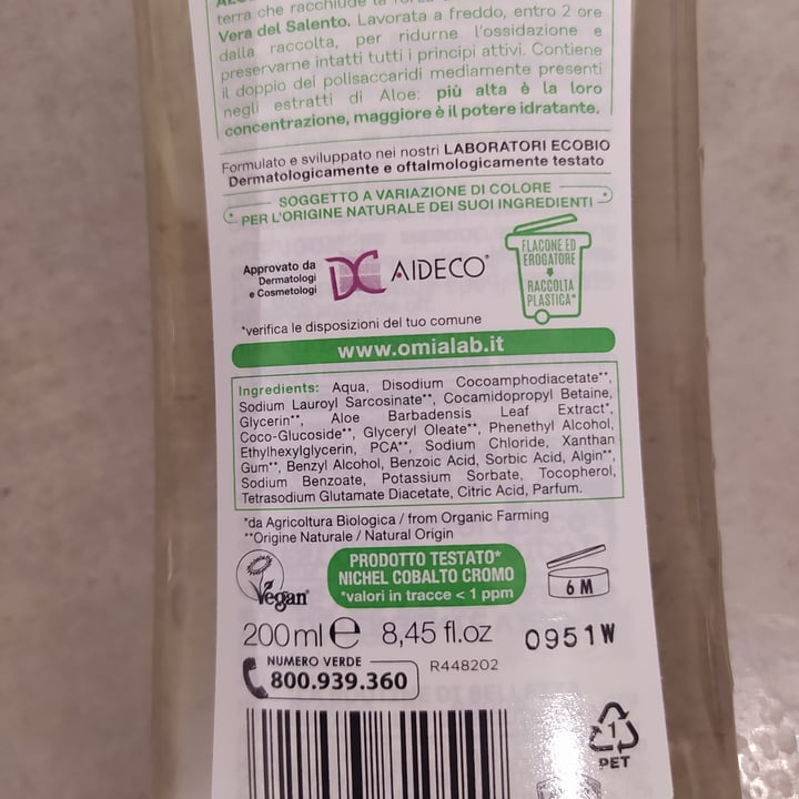 photo of Omia Laboratoires Detergente viso shared by @alexxxxxx on  17 Dec 2021 - review