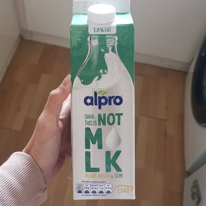 photo of Alpro Alpro, Not Milk, Oat, 1.8% Fat shared by @mviana on  24 Oct 2022 - review