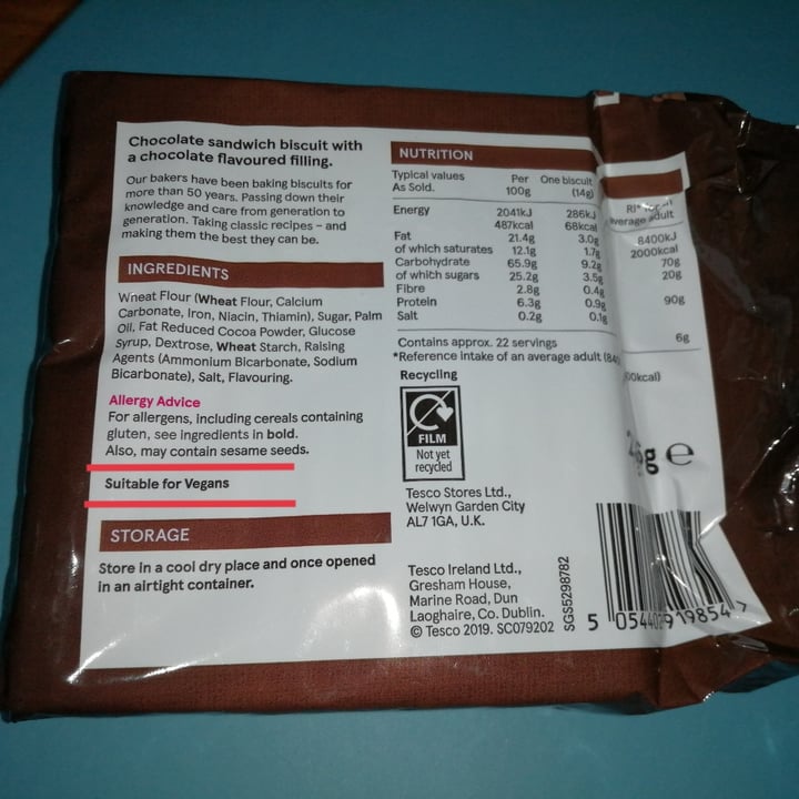 photo of Tesco Bourbon creams shared by @hassan3 on  05 Oct 2021 - review