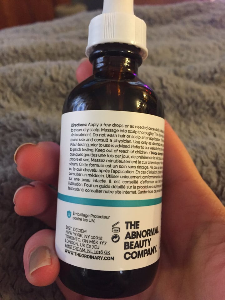 photo of The Ordinary Multi-peptide serum for hair density shared by @mallory17 on  29 Oct 2019 - review