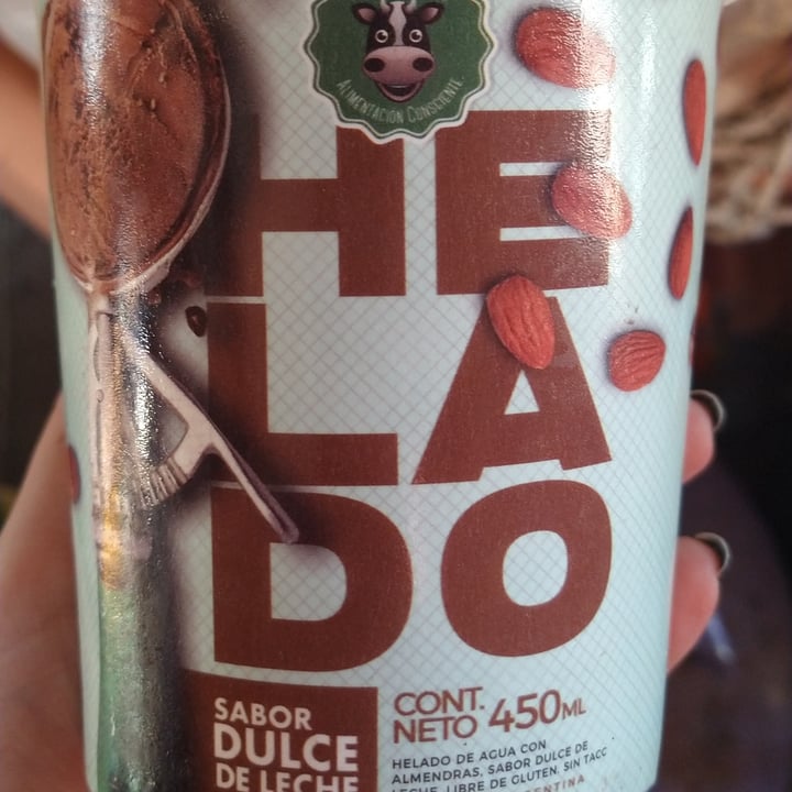photo of Felices Las Vacas Helado de Agua sabor Dulce de Leche shared by @sheevavegan on  02 Sep 2020 - review