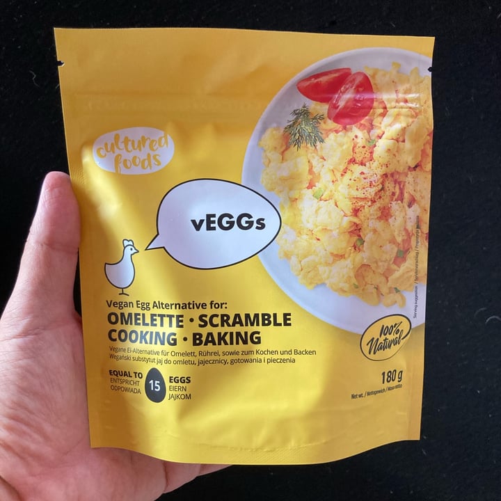 photo of Cultured Foods Vegan Egg Alternative For Omelette, Scramble, Cooking, Baking shared by @rifugiomiletta on  21 Aug 2022 - review