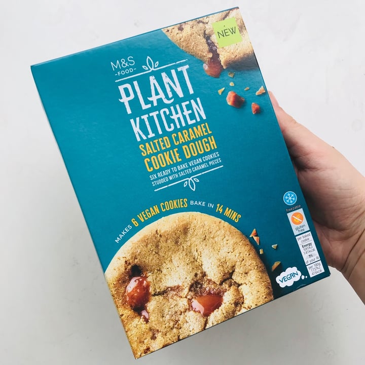 photo of Plant Kitchen (M&S) Salted caramel cookie dough shared by @mollierosepowell on  06 Jul 2021 - review