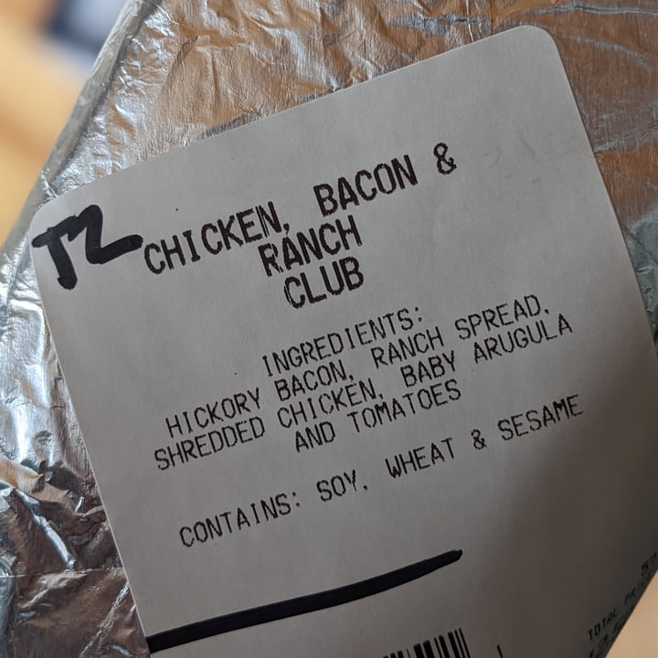 photo of The Herbivorous Butcher Chicken, Bacon, & Ranch Club shared by @iszy on  18 Nov 2022 - review