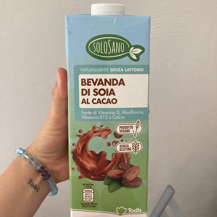 photo of SoloSano Bevanda soia gusto cacao shared by @noianimali on  09 Jul 2021 - review