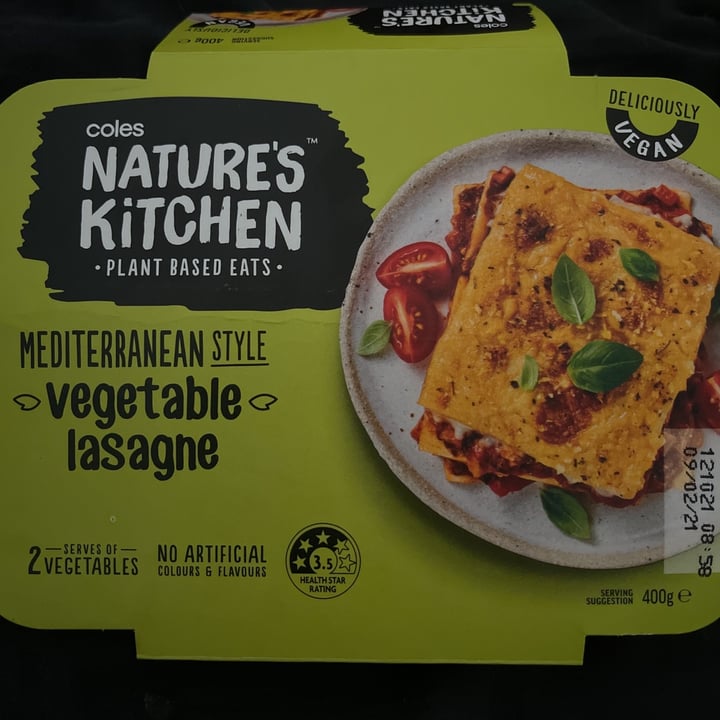 Coles Nature's Kitchen Vegetable Lasagne Review abillion