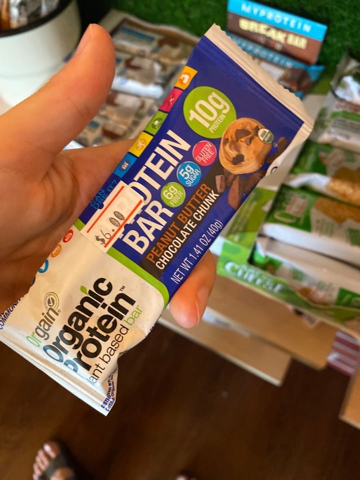 photo of Orgain Chocolate Chip Cookie Dough Protein Bar shared by @gardengoddess on  07 Apr 2020 - review