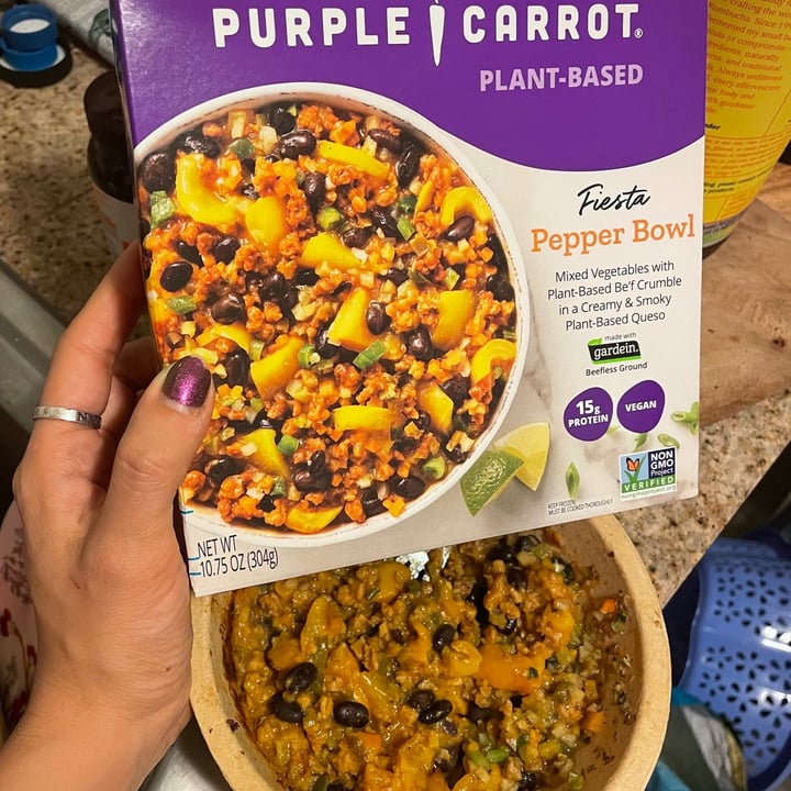 photo of Purple Carrot Fiesta Pepper Bowl shared by @vivalaviolet on  18 Jul 2021 - review