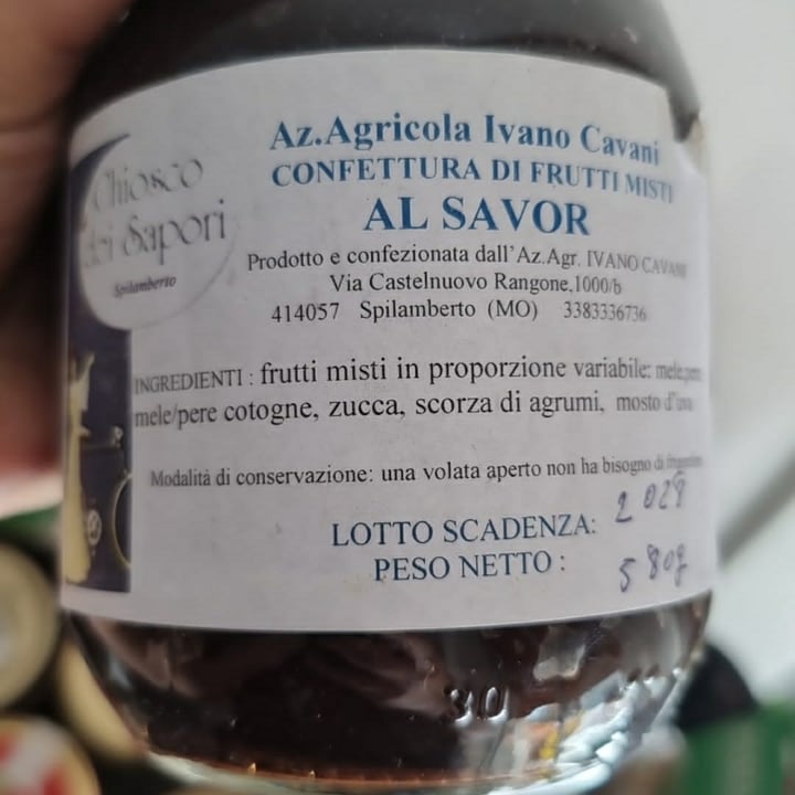 photo of AZ agrícola Ivano Cavani Al Savor confettura di frutti rossi misti shared by @finf on  29 Jun 2022 - review