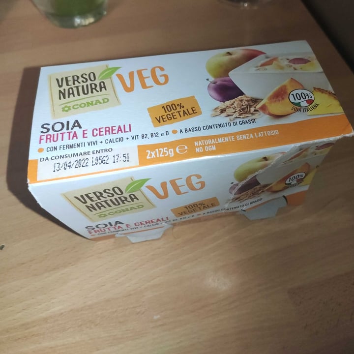 review photo of Verso Natura Conad Veg Yogurt Soia Frutta e Cereali shared by @nerry on 19 Mar 2022 - review