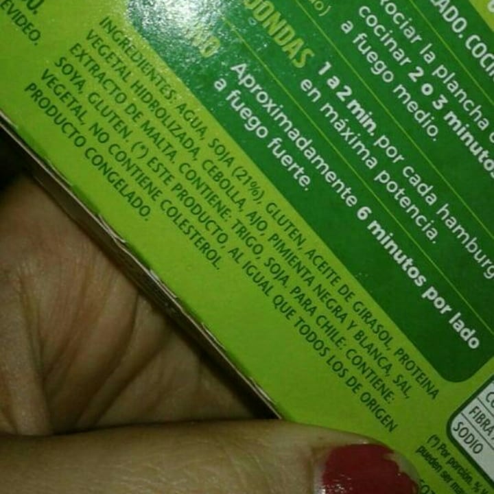 photo of Vegetalex Hamburguesas de Soja shared by @florvegan on  03 Jun 2020 - review