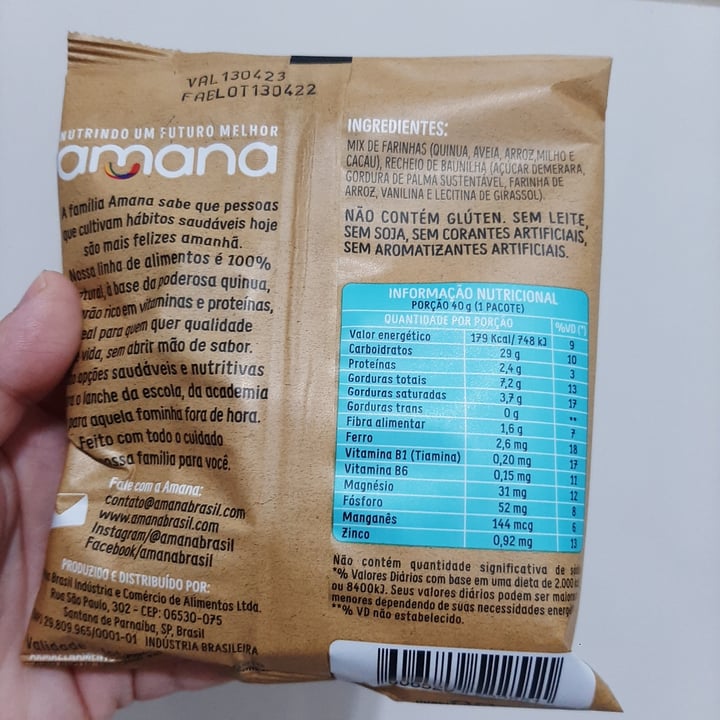 photo of Amana Snack Quinua shared by @sgarbosa on  19 Jul 2022 - review
