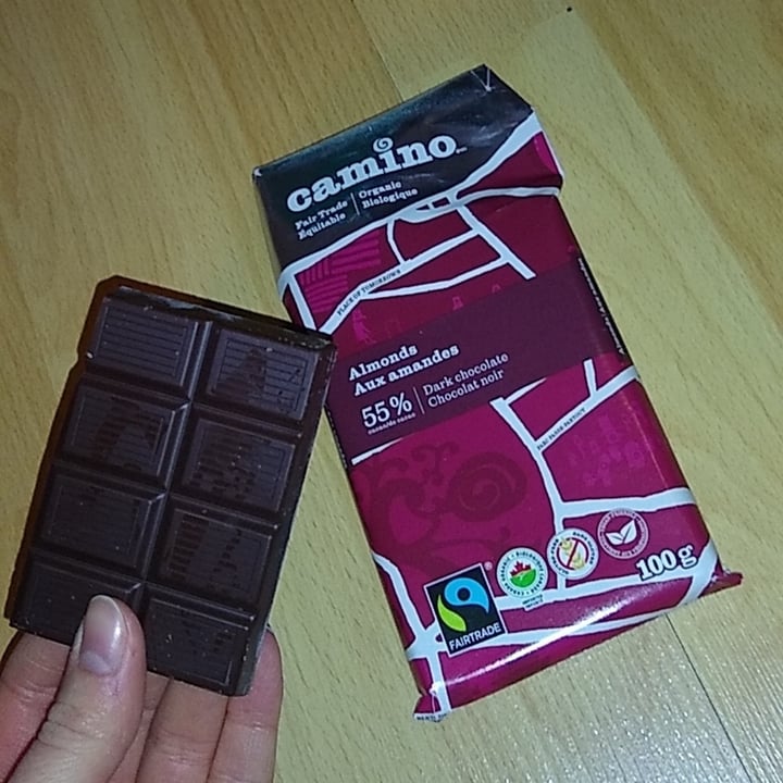 photo of Camino Almonds 55% Dark Chocolate Bar shared by @nao-quotes on  04 Mar 2021 - review