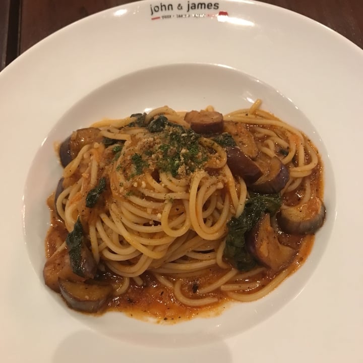 photo of John & James BSD City Spinach & Aubergine With Tomato Base Pasta shared by @pattypryg on  06 Sep 2021 - review