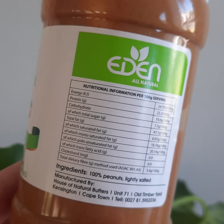 photo of Eden all natural Smooth Peanut Butter shared by @diaryofashleigh on  19 Nov 2022 - review