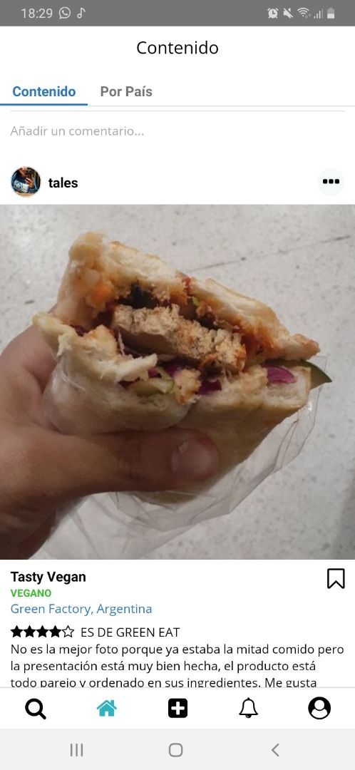 photo of Green Eat Tasty vegan shared by @tales on  21 Nov 2019 - review