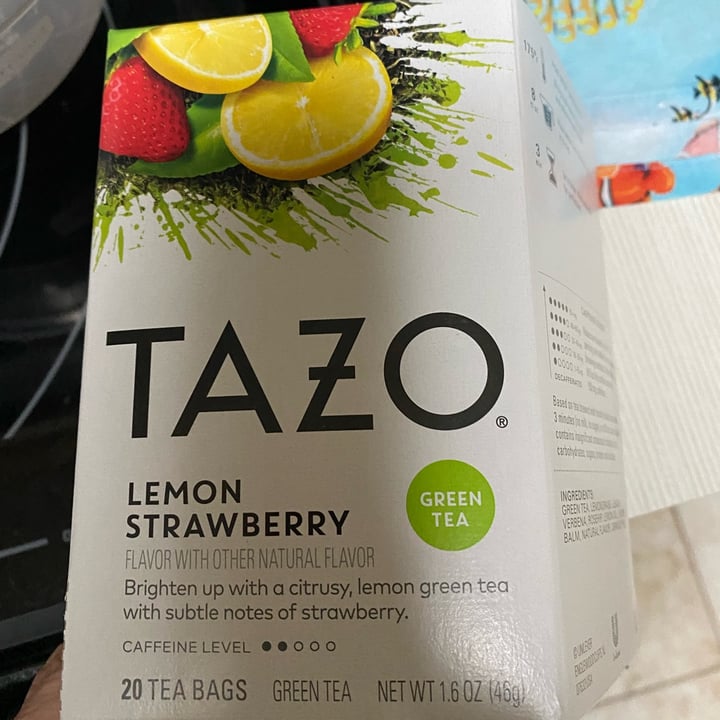 photo of Tazo Lemon Strawberry Green Tea shared by @lilyogimeg on  29 Sep 2022 - review